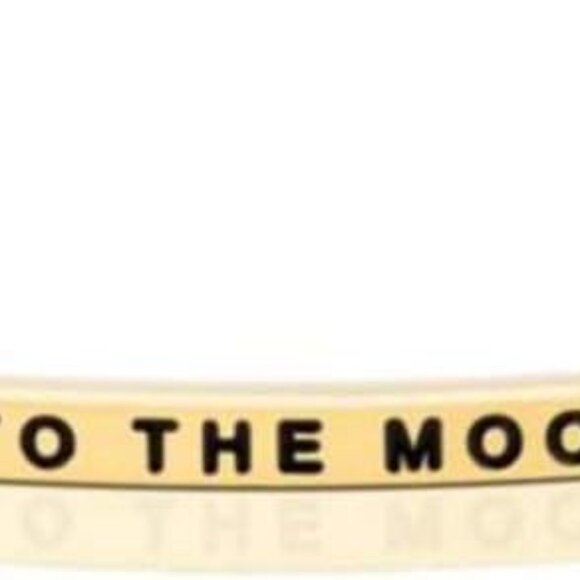 Bracelets - Inspirational Engraved Adjustable Mantra Band Cuff Bracelet - Gold c